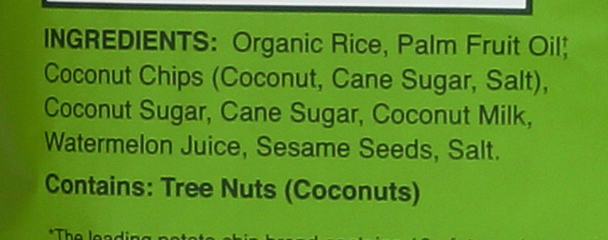 Dang Sticky Rice Chips, Coconut Crunch, 3.5 oz (1 Count), Gluten Free Rice Crisps