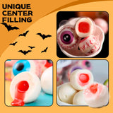 Apexy Eyeball Gummy Candy With Fruity Liquid Center Fat Free Perfect for Halloween & Themed Parties, Fun & Delicious 11.42oz