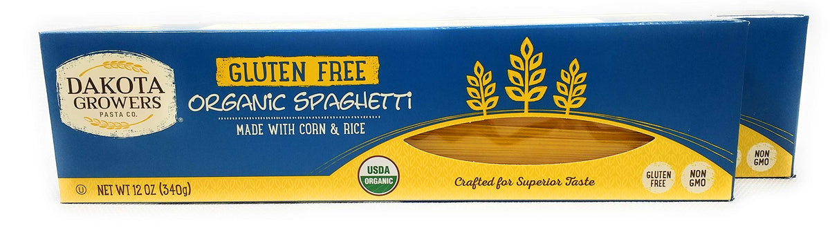 Dakota Growers Organic Spaghetti, Gluten Free, NON-GMO, 12 oz package (2 pack)