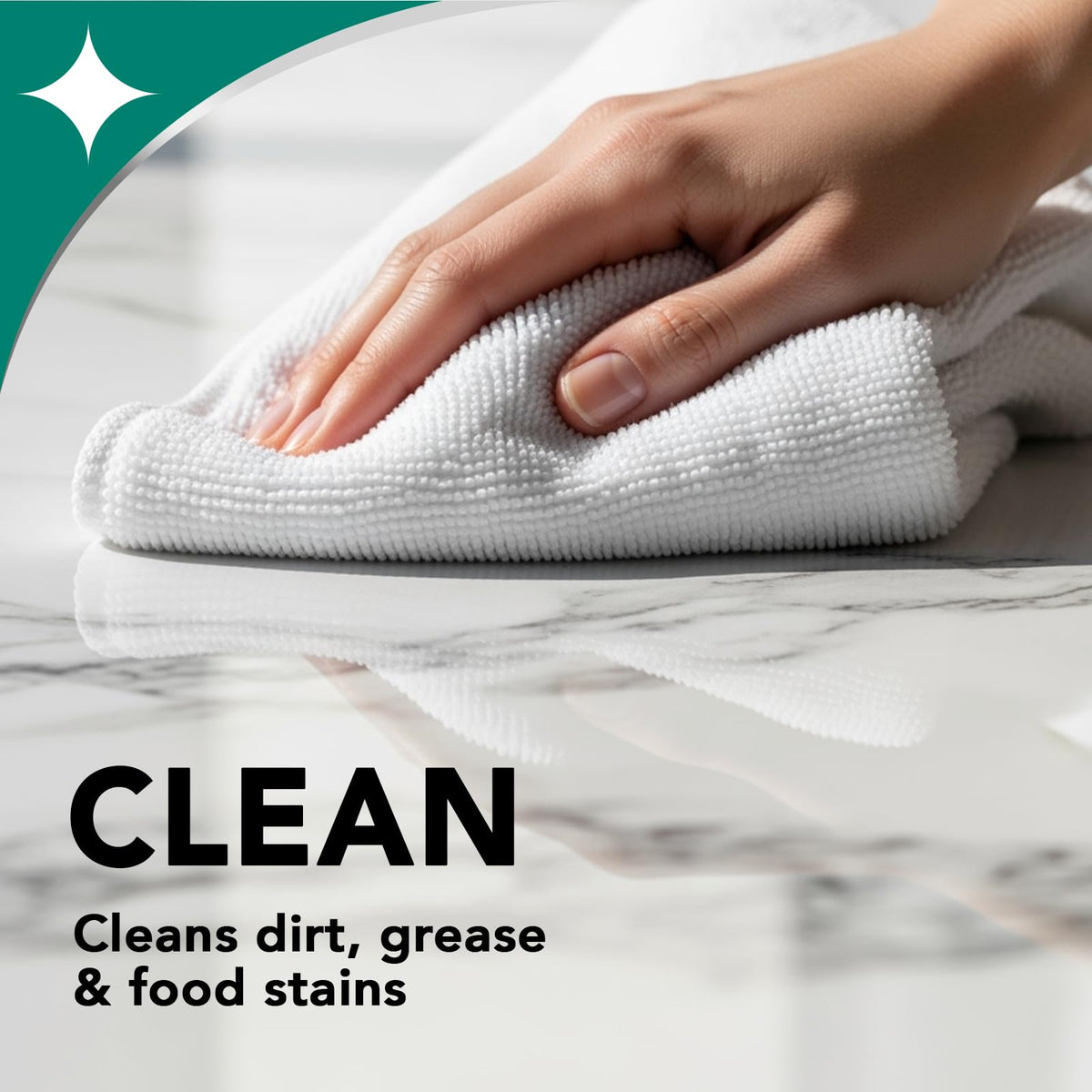 Weiman Disinfectant Granite Cleaner and Polish With Microfiber Cloth - Safely Clean Disinfect and Shine Granite Marble Soapstone Quartz Quartzite