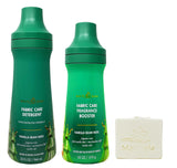 Bath & Body Works Vanilla Bean Noel Fabric Care Detergent and Fragrance Booster Duo Set with a Natural Oats Bar Soap
