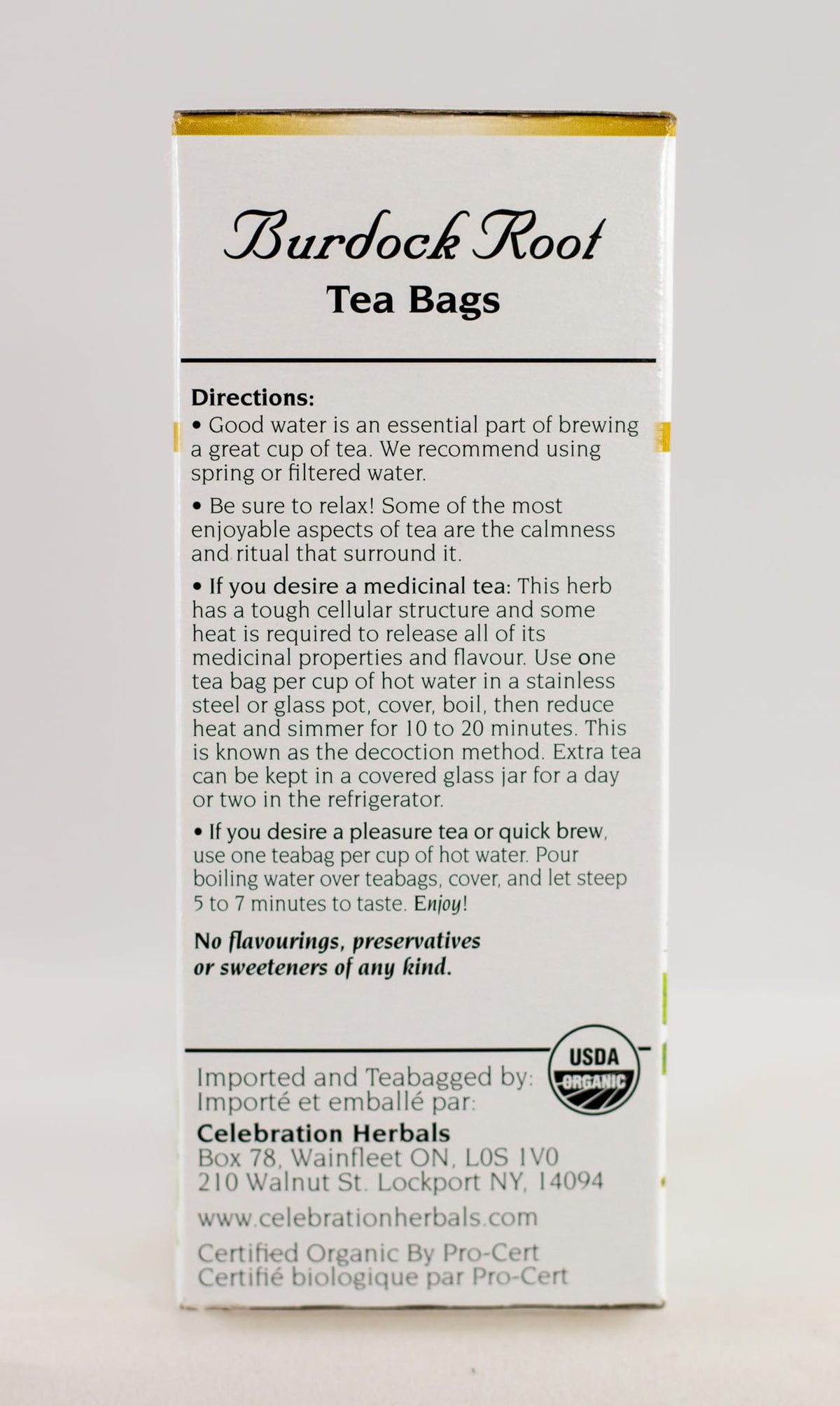 Celebration+Herbals%2c+Tea+Bags+Burdock+Root%2c+24+Count