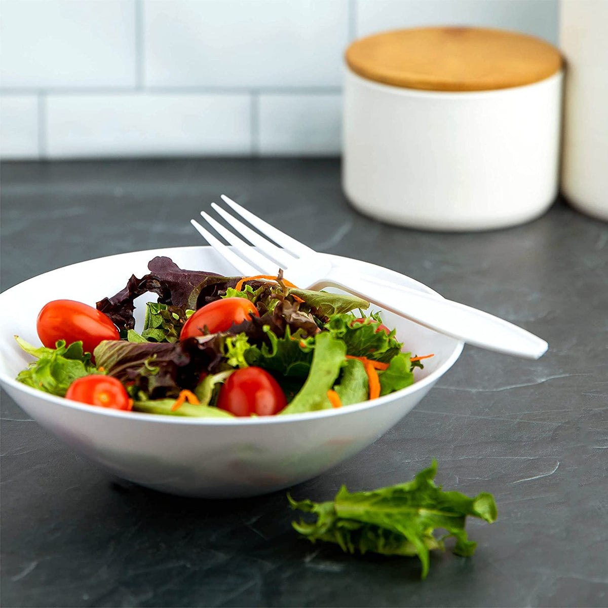 Individually Wrapped Plastic Utensil (100, White Fork)