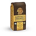 Harmonic Grounds Dark Roast Mushroom Coffee | Organic Ground Coffee with Functional Mushrooms | Lion’s Mane, Reishi, Chaga, Cordyceps, Turkey Tail |