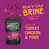Chef J's BBQ Provisions Bayou Brine, Cajun Flavor - Not Spicy, 16 oz
