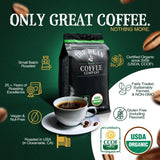 The Bean Organic Coffee Company Aloha Bean (Hawaiian Hazelnut), Medium Roast, Whole Bean Coffee, 16-Ounce Bags (Pack of 2)