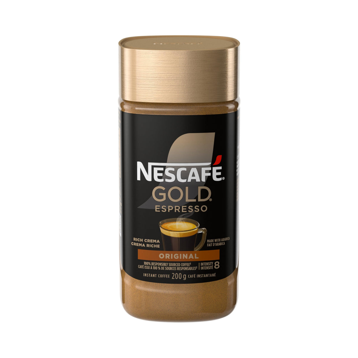 NESCAFE Gold Espresso Instant Coffee, 200g/7.1 oz., {Imported from Canada}