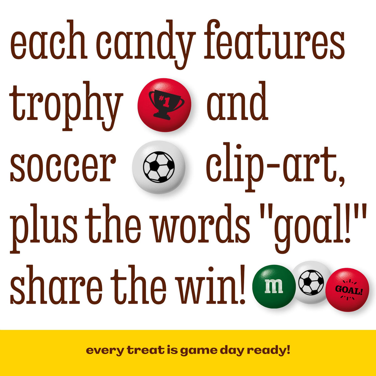 M&M'S Mexico Soccer Milk Chocolate Candy, 2 lb Bulk Resealable Bag