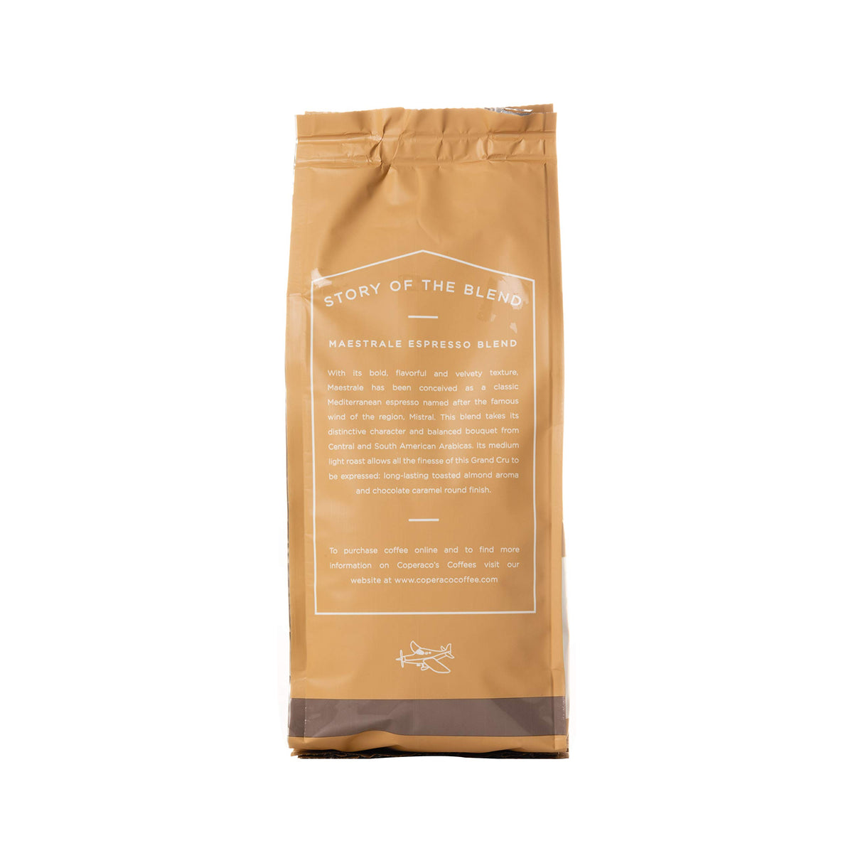 Coperaco Maestrale Espresso Blend Whole Coffee Beans, Medium Roast, Toasted Almond, Nutty and Chocolate, 1 Kg