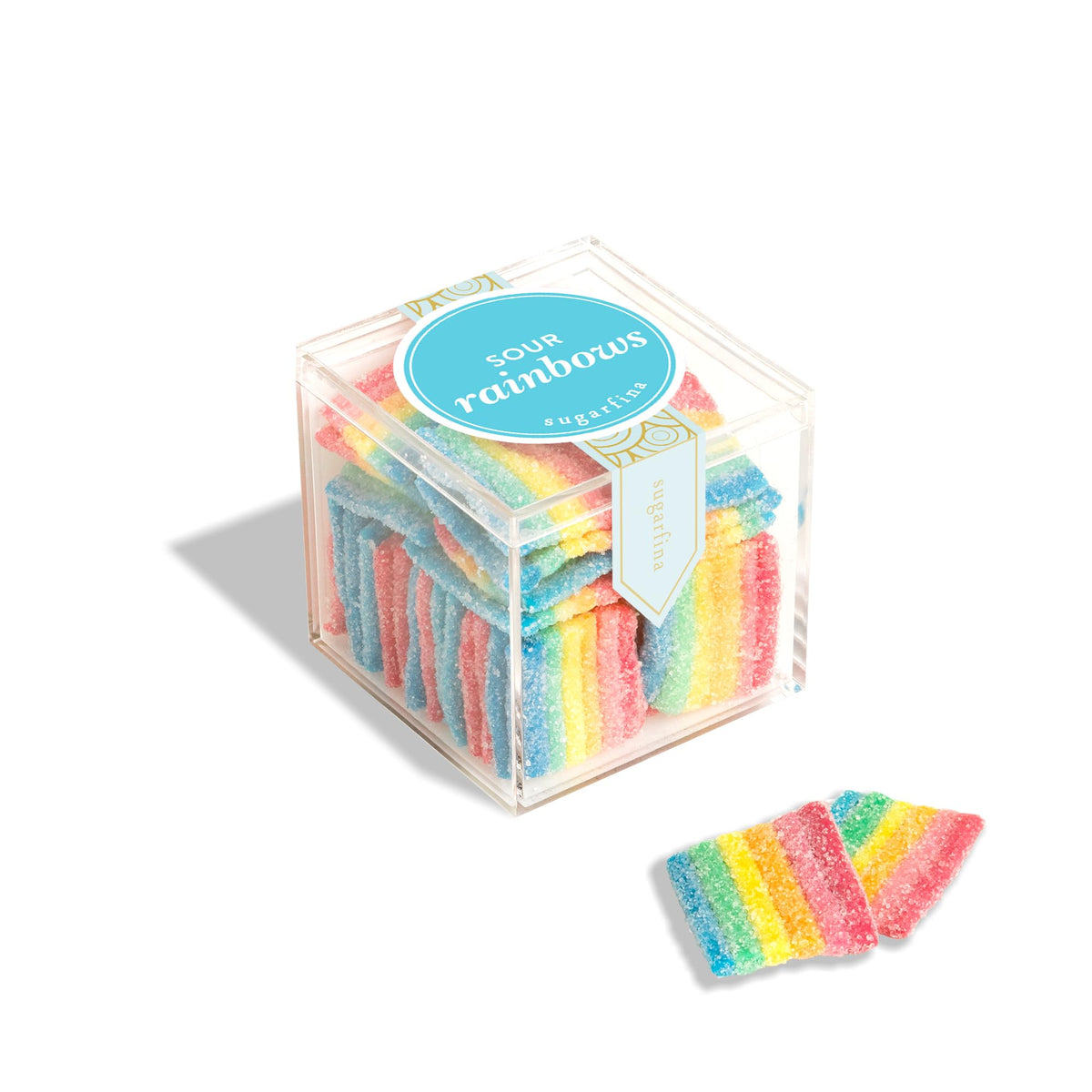 Sugarfina Sour Rainbows Small Candy Cube, Gummies, 3.2 oz, 1 Count