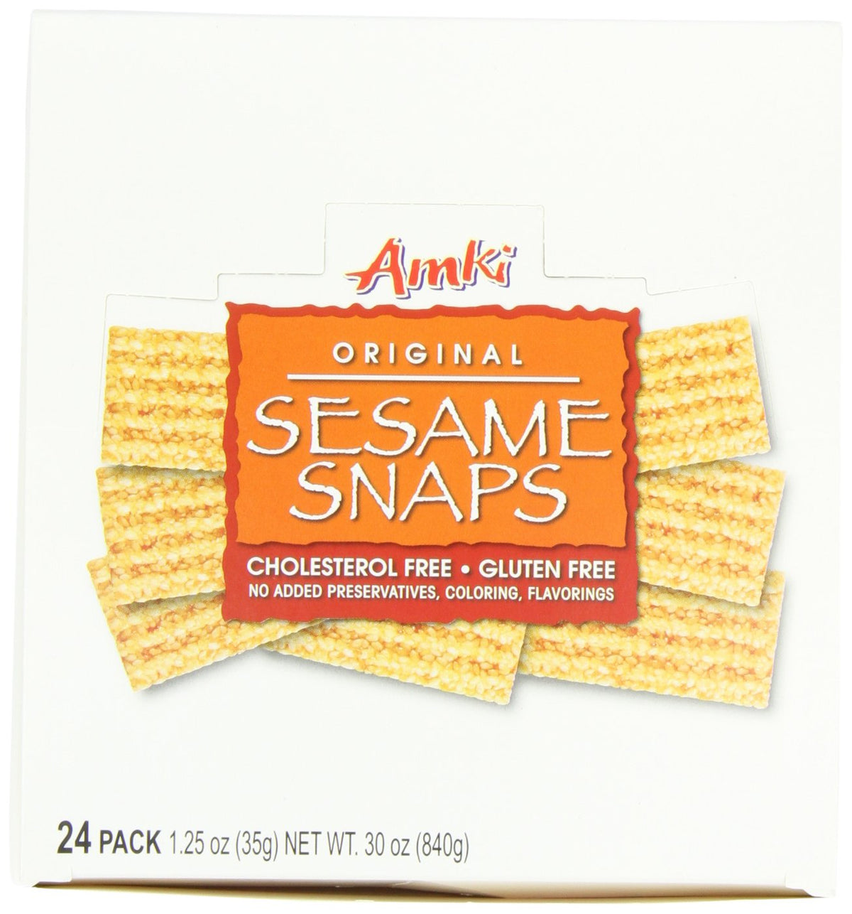 Amki Sesame Snaps, Original, 1.5 Ounce (Pack of 24)