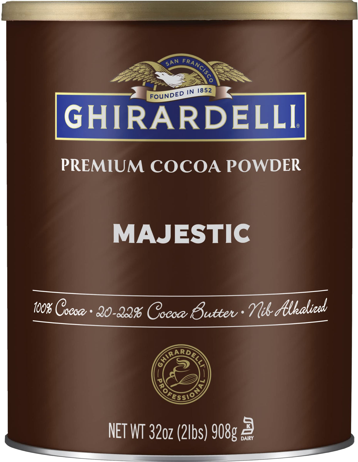 Ghirardelli Majestic Premium Cocoa Powder, 32 oz
