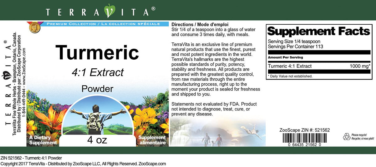 Turmeric 4:1 Powder (4 oz, ZIN: 521562)