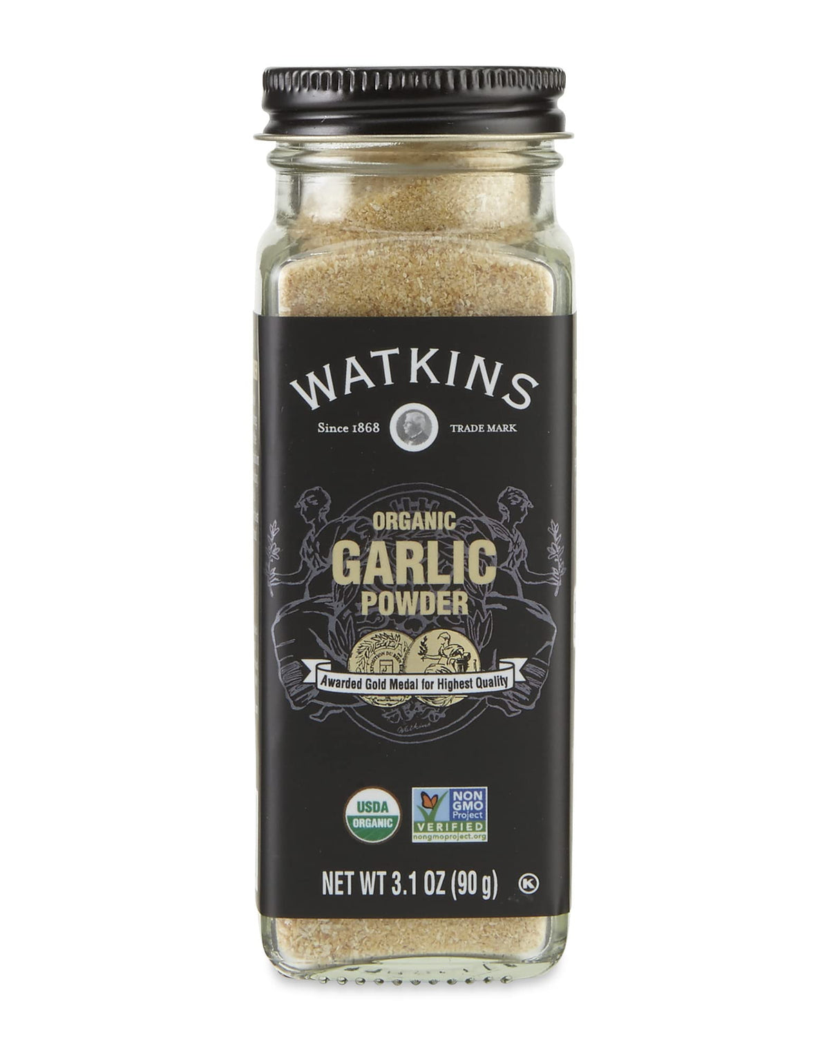 Watkins Gourmet Organic Spice Jar, Garlic Powder, 3.1 Ounce