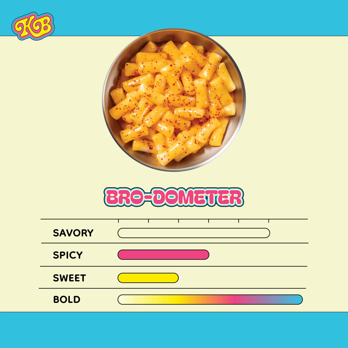 Korean Bros Spicy Cheese Tteokbokki (360g) - Creamy Rice Cakes, Korean Street-Style Snack or Meal, 2 Servings