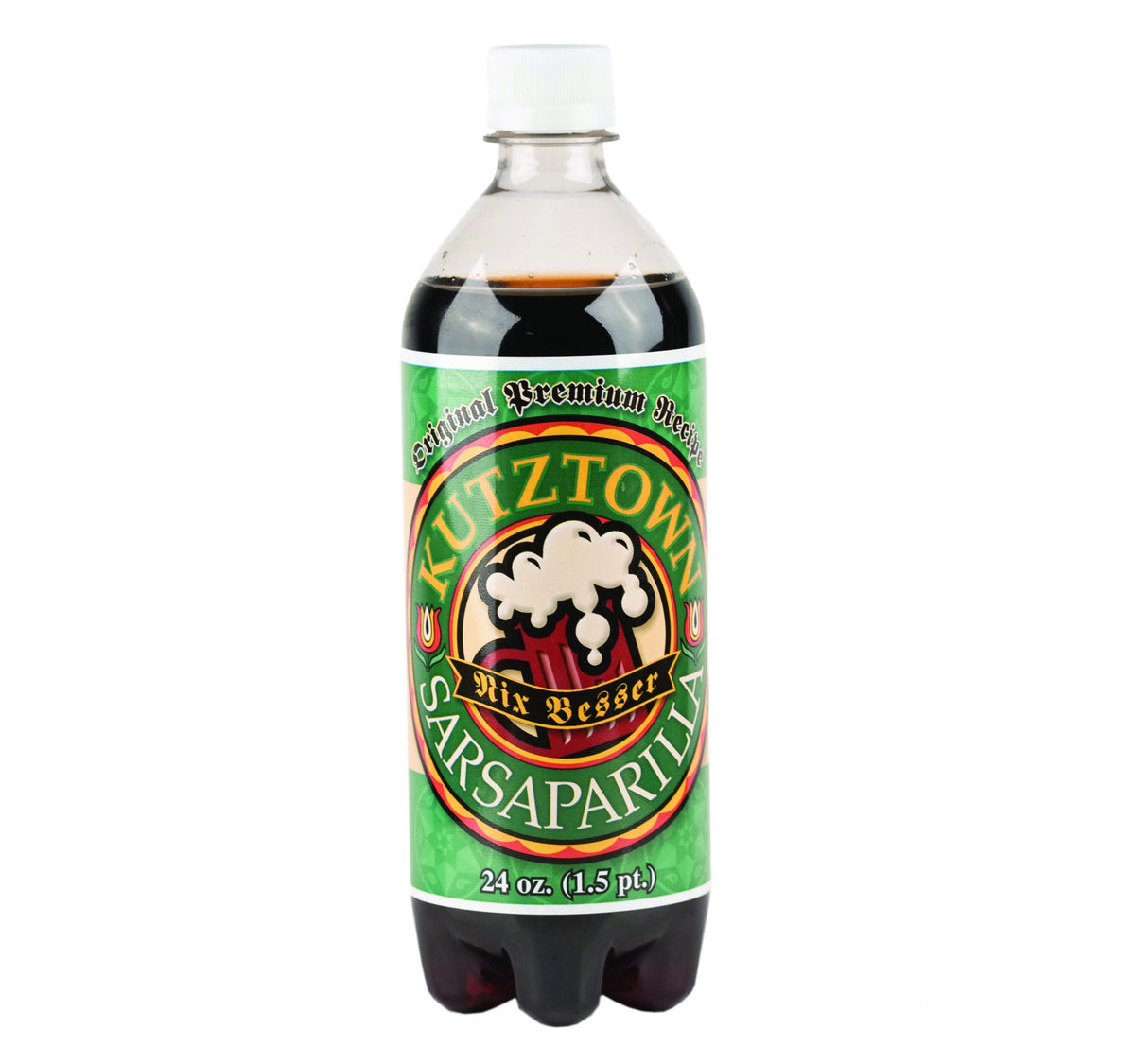 Kutztown "Nix Besser" Sarsaparilla Soda, 24 Oz. Bottles (Pack of 4)