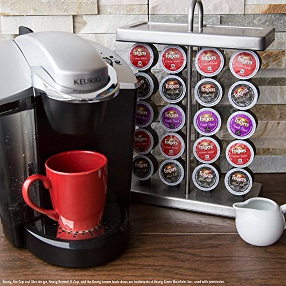 Folgers 100% Colombian Decaf Medium Roast Coffee, 12 Keurig K-Cup Pods