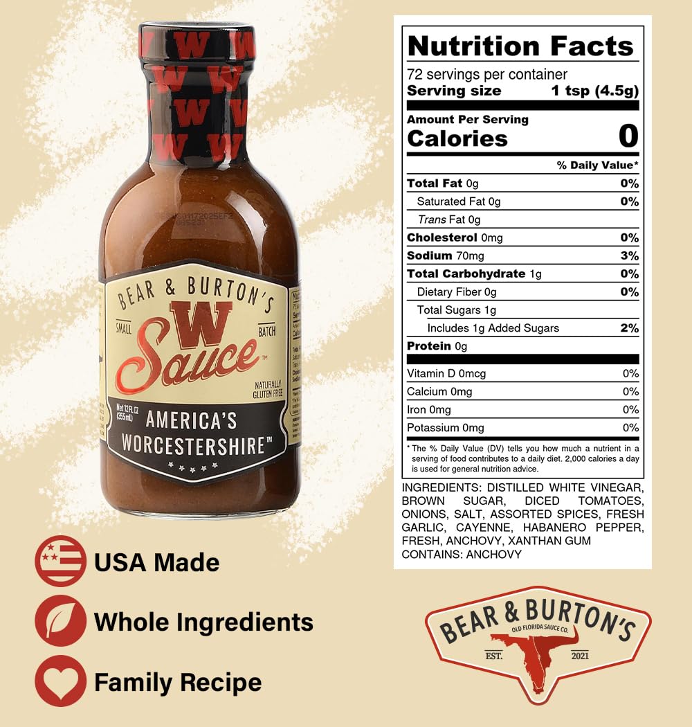 Bear & Burton's W Sauce, 64oz Jug (Original)