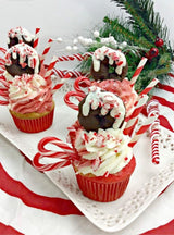 Peppermint Mini Candy Canes (100 Individually Wrapped Candies) Bulk Christmas Candy | Bundled With Free SameDay Shippers FUN Sticker