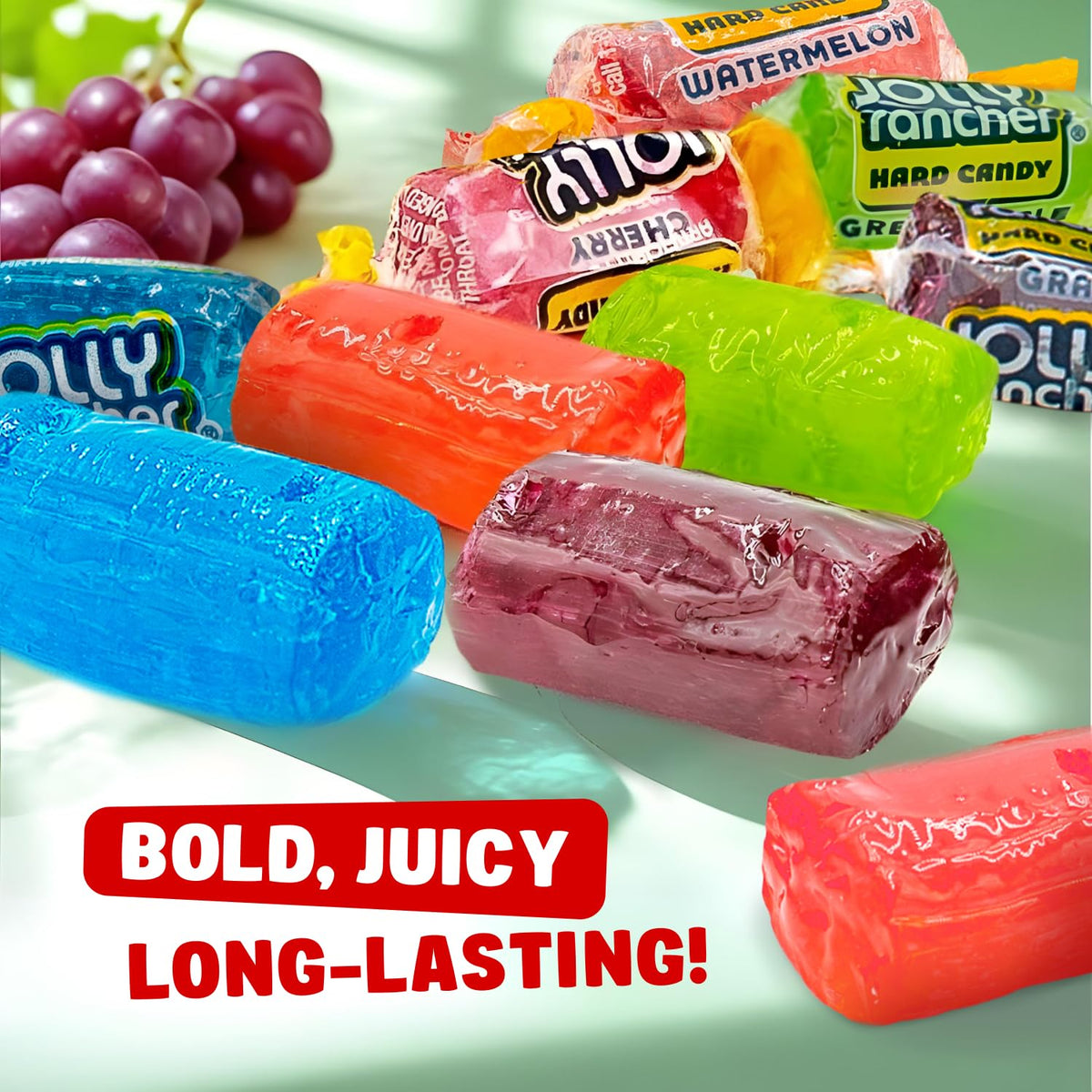 Jolly Ranchers Hard Candy ASSORTED 5 lb - Bulk Bag, 5 Original Flavors (Watermelon, Blue Raspberry, Cherry, Green Apple, Grape)