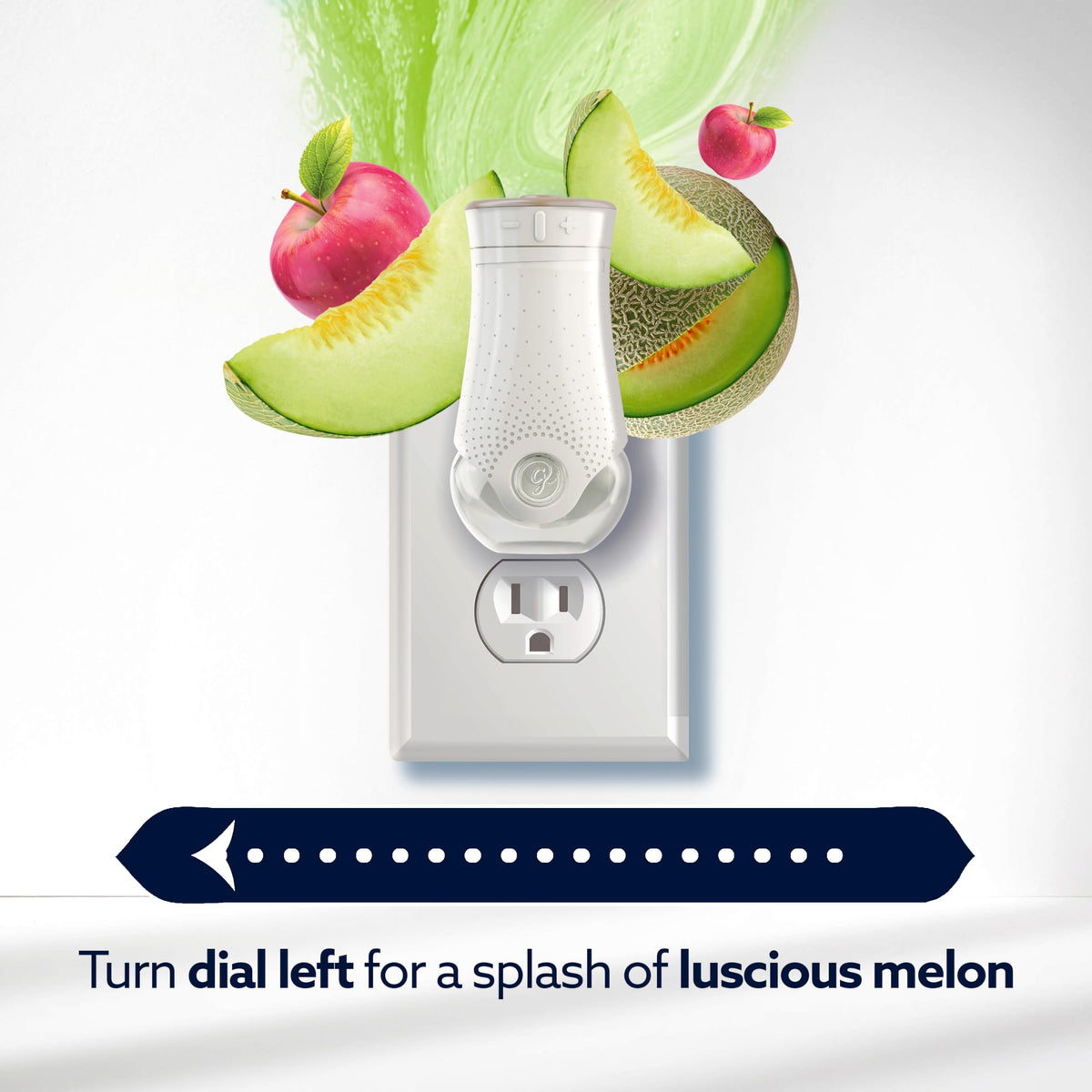 Glade PlugIns Refills with CustomScent Technology, Melon & Cherry Blossom, 5 Refills