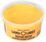 Land O Lakes Mucho Queso Jalapeno Cheddar Cheese Dip, 3 Ounce Cup -- 140 per case.