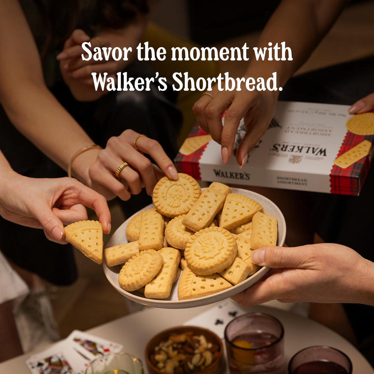 Walker's Shortbread Rounds, Pure Butter Shortbread Cookies, 5.3 Oz Box (Pack of 4)