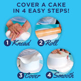Satin Ice Fondant for Cake Decorating, White Buttercream (2 Pound)