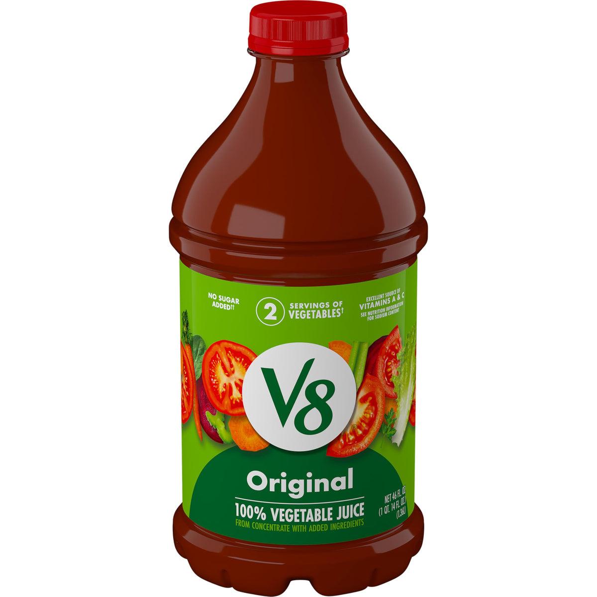 V8 Original 100% Vegetable Juice, 46 fl oz Bottle