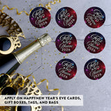 Andaz Press Shimmer Tiles Feliz Año Nuevo Chocolate Drop Labels, Spanish Happy New Year Stickers 2026 for New Years Party Favors 2026, Fits Kisses