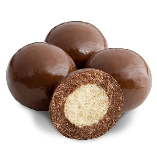Dulcefina chocolate and Sweets, Milk Chocolate Triple Dipped Malt Balls (2 Lbs)