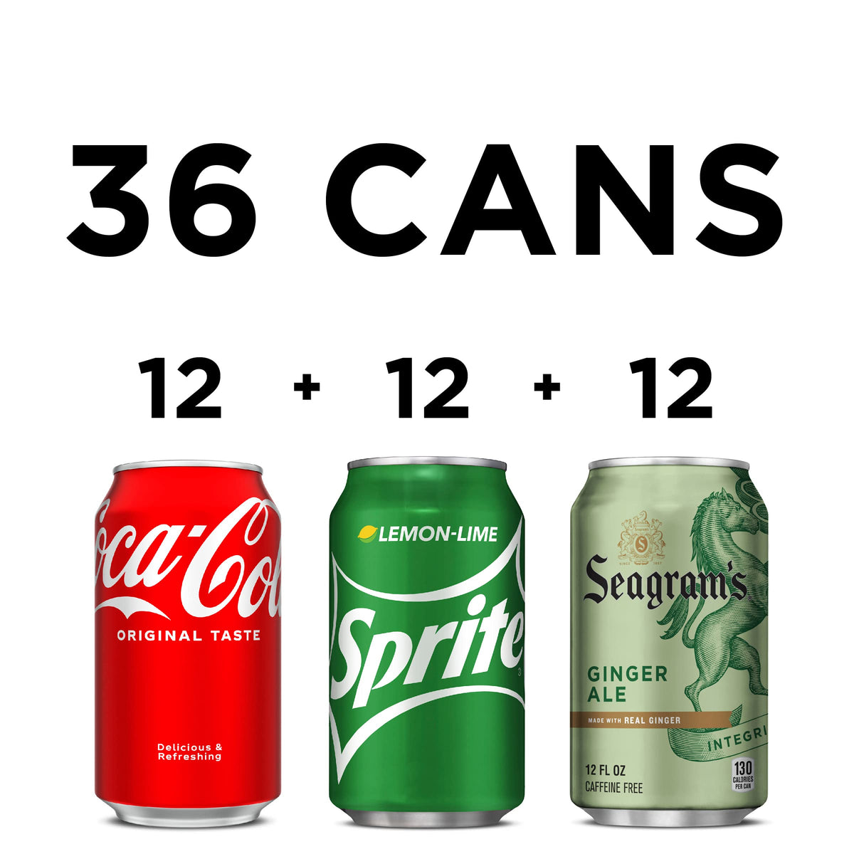 Coca-Cola Soda Soft Drink Party Pack, 12 Fl Oz