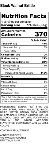 Packaged Premium Candy - 2 Pack (Black Walnut Brittle (10 oz. Tub))
