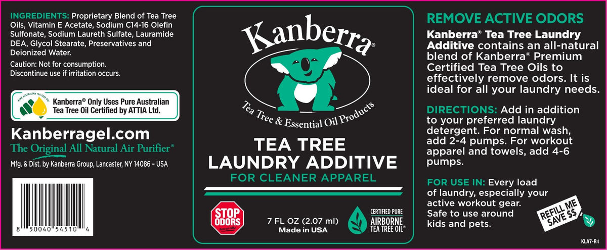 Kanberra Tea Tree Oil Laundry Additive - Liquid - 2 Pack - 7 Fluid Ounces Each