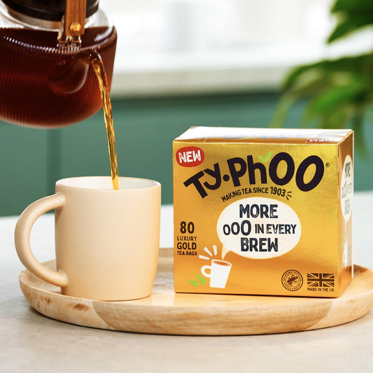 Typhoo Gold (More In Every Brew) 80 Luxury Tea Bags (Pack of 6)