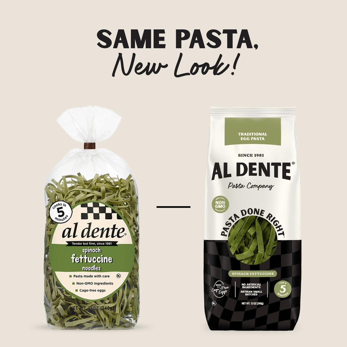 Al Dente Spinach Fettuccine, 12 oz