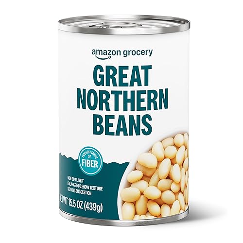 Amazon Grocery, Canned Great Northern Beans, 15.5 Oz