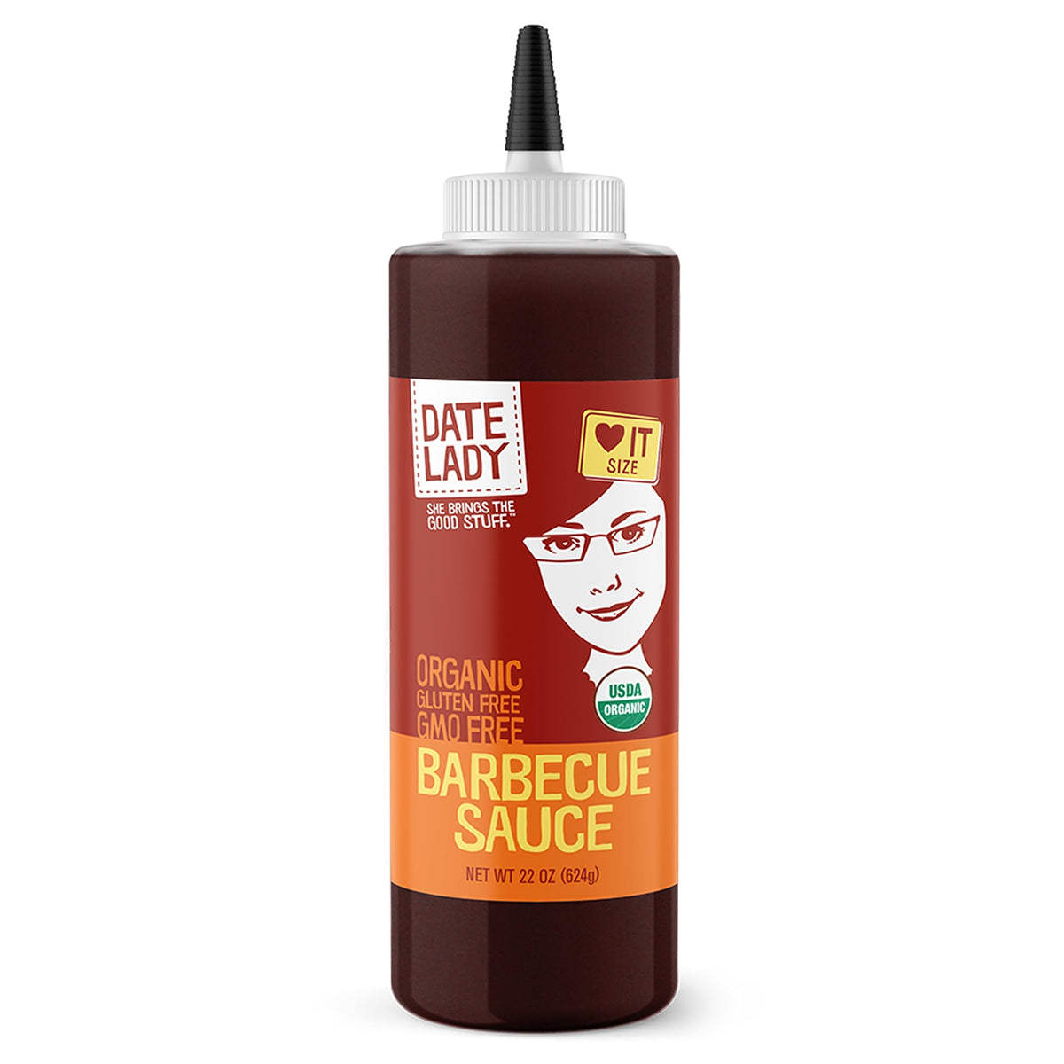 BBQ Sauce, Organic and Sweetened With Dates, 22 oz - Date Lady