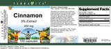 Cinnamon 5% - 450 mg (100 Capsules, ZIN: 519764)