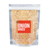 Essential Spice Minced Onion - Bold, Savory & Slightly Sweet Flavor - Dried Chopped Onion for Soups, Stews, Sauces, Seasonings & Everyday Cooking (90