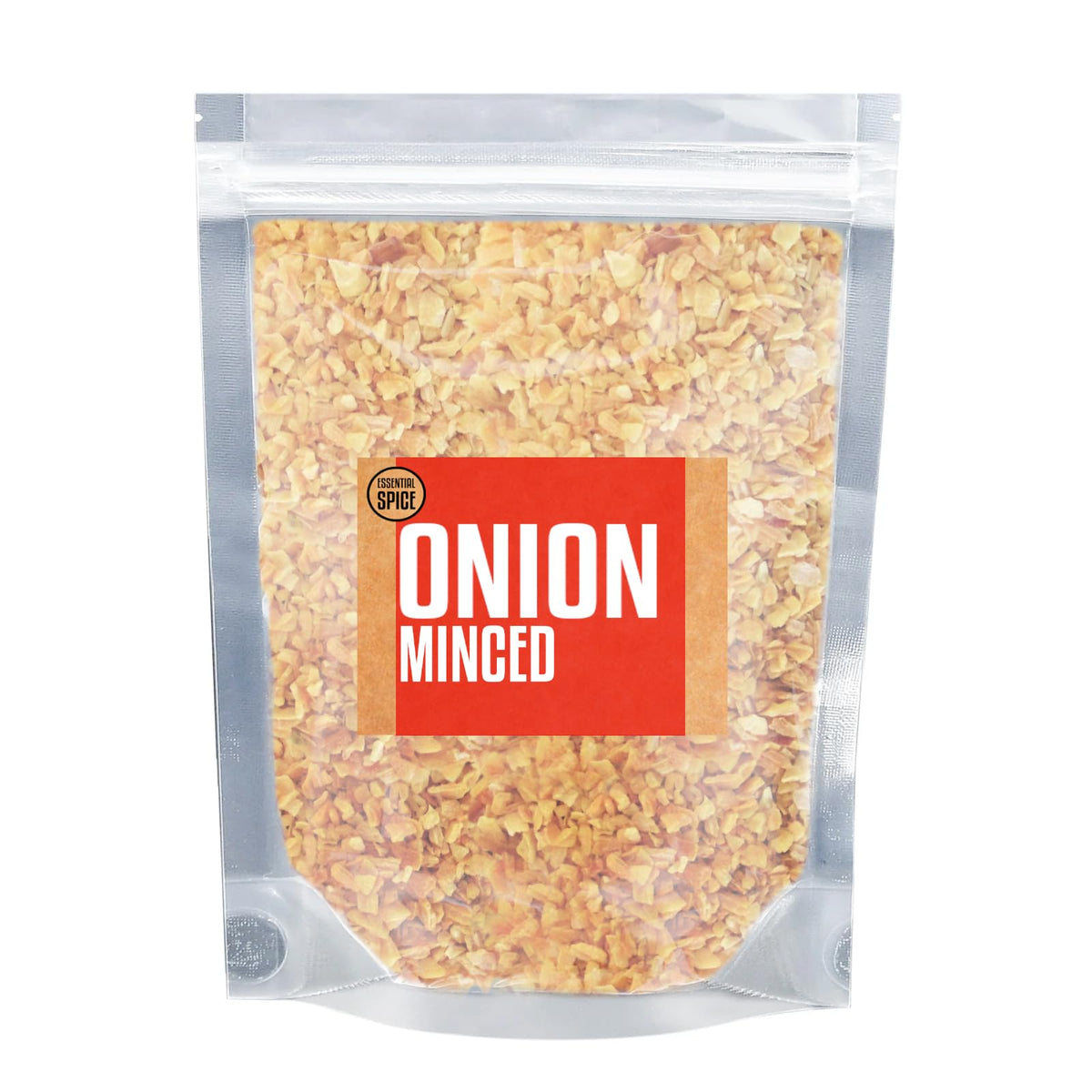 Essential Spice Minced Onion - Bold, Savory & Slightly Sweet Flavor - Dried Chopped Onion for Soups, Stews, Sauces, Seasonings & Everyday Cooking (90