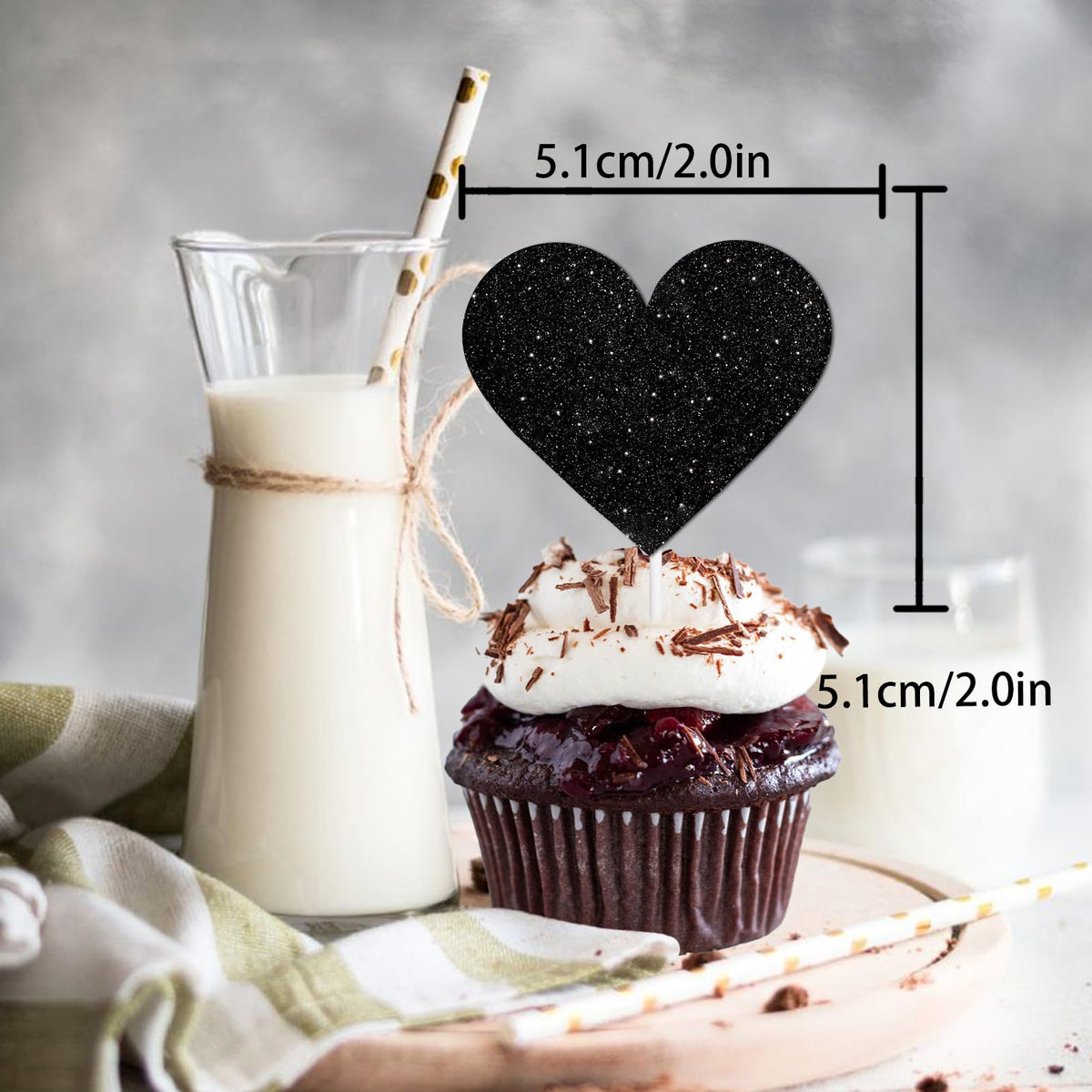 18pcs Black Gold Glitter Dessert Cupcake Pick for Straight Outta 1991 Cheer to 35 Years Old Theme Decor Supplies Happy 35th Birthday Party Decoration