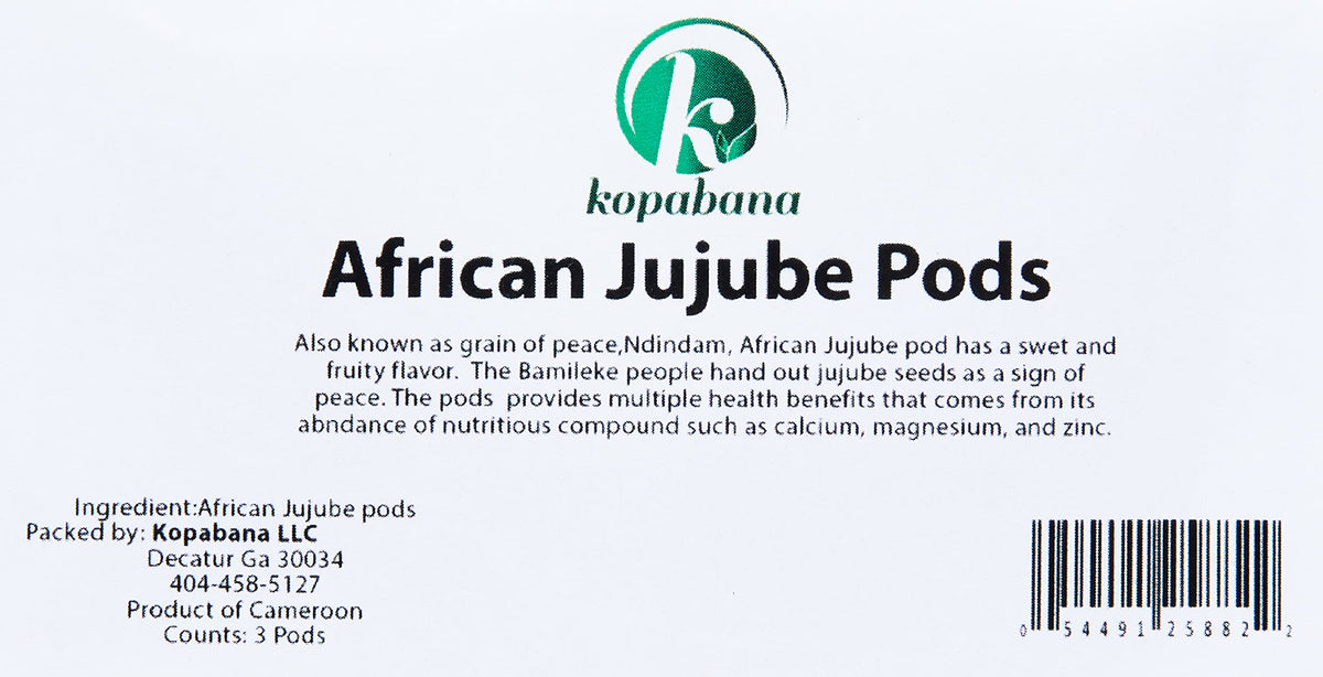 KOPABANA Grains of Peace | Seeds of peace | Graines de la paix | "ndidam" | jujube | African spices & seasonings | 3 pcs