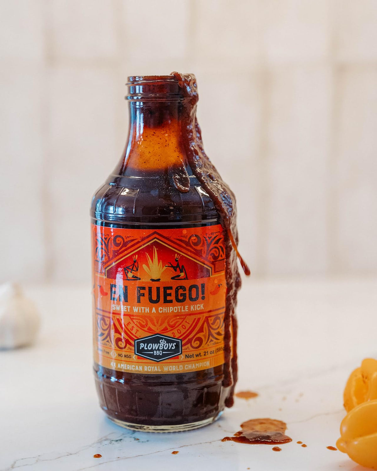 Plowboys BBQ Barbecue Sauce (En Fuego - 64 Fl Oz)