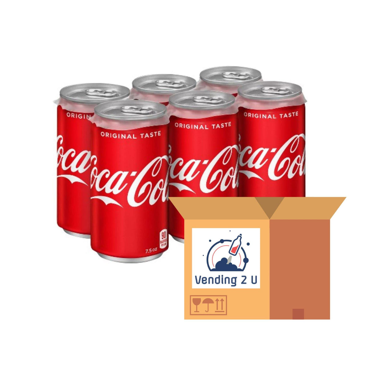 Vending 2 U Classic Soda 7.5oz Mini Cans, 12 Units