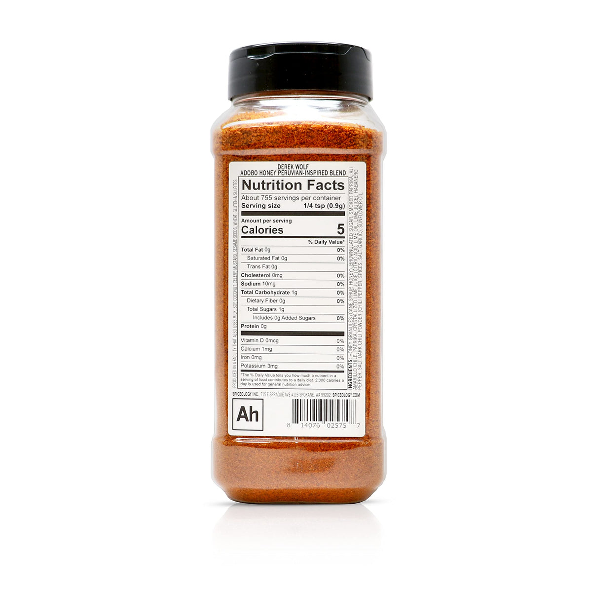 Spiceology & Derek Wolf - Adobo Honey - Peruvian-Inspired BBQ Rub - Barbeque Spices and Seasoning Blends - Use On: Chicken, Pork, Salmon, Beef, Sweet