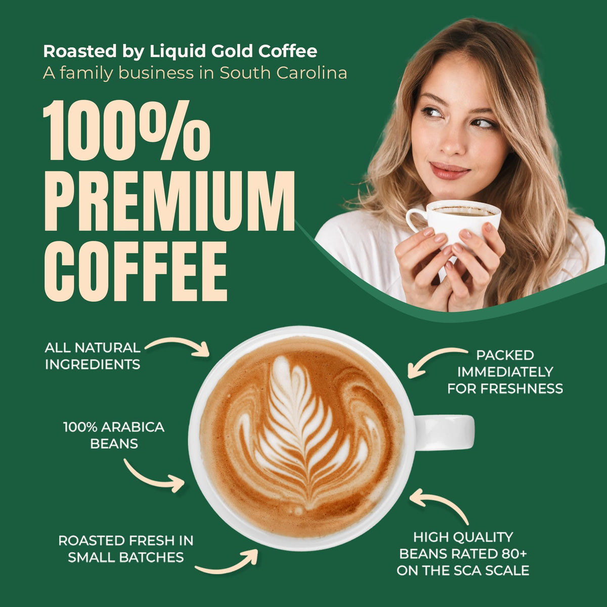 Coffee from Mexico, Medium Roast Whole Beans, by Liquid Gold Coffee, 1 Bag (12 OZ) (340 Grams), Single Origin Specialty Coffee, 100% Arabica , Local