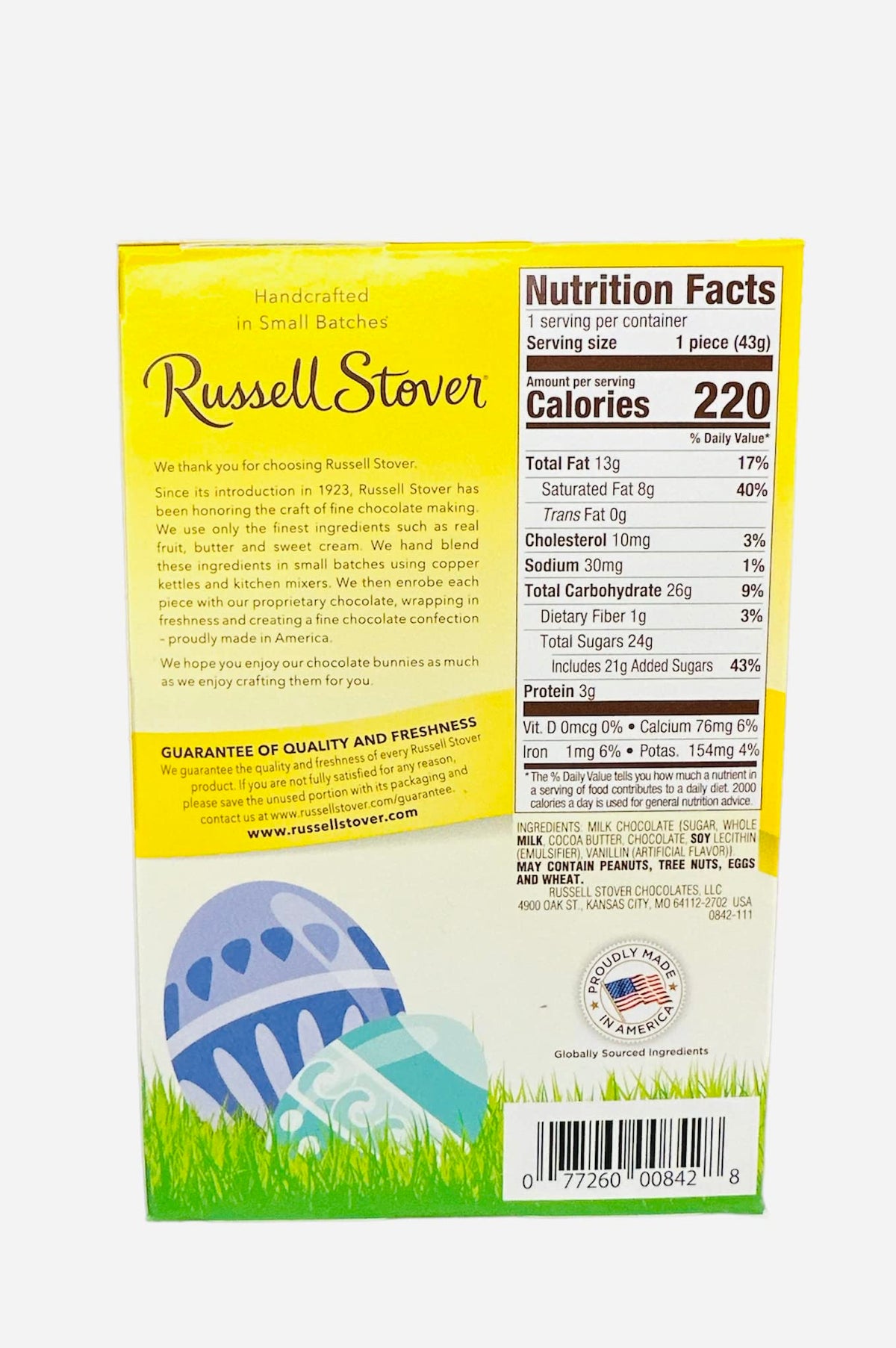 Russell Stover Bunny Milk Chocolate Pack of Two