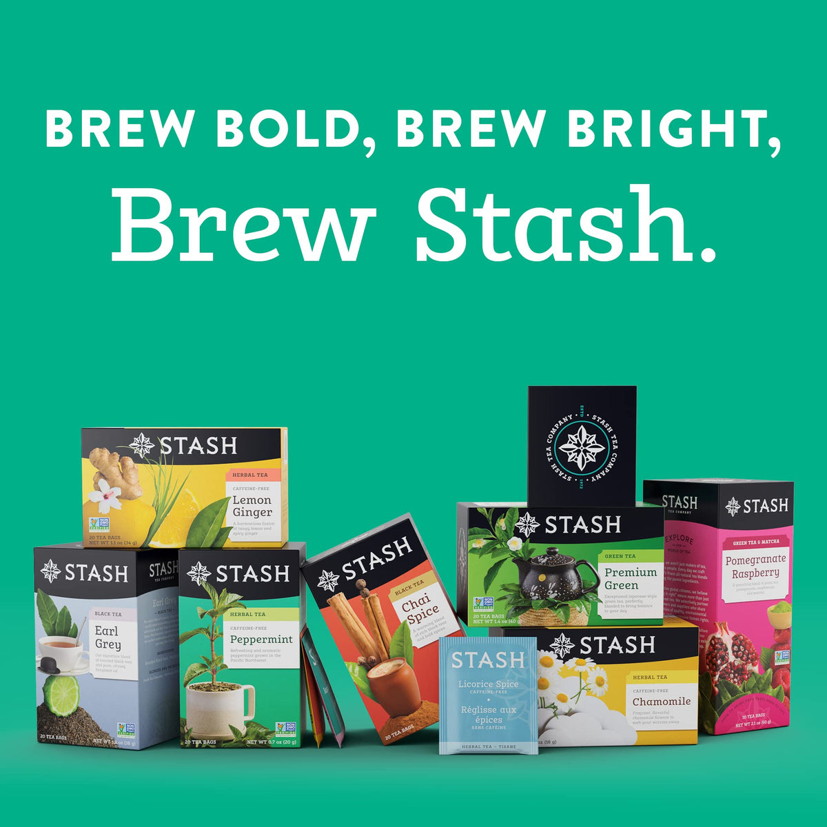 Stash Tea Peppermint Herbal Tea, 20 ct