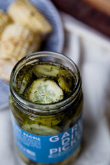 The People's Provisions - All Things Pickled - Garlic Dill, Spicy Garlic, Bread & Butter, Sweet & Spicy, and Pickled Carrots in one gift pack (5 jars)